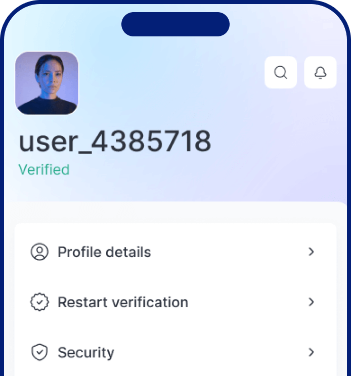Verify account